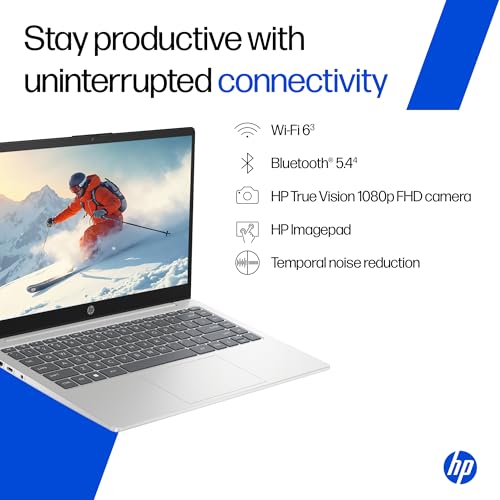 Image of HP 14, Intel Core Ultra 5 125H (24GB DDR5, 1TB SSD), Micro-Edge, Anti-Glare, FHD, 14'' /35.6cm, Win11, M365* Office24, Silver, 1.4kg, ep1180TU, FHD Camera, Backlit Laptop