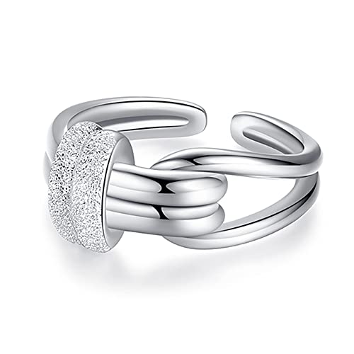 Bague nœud éternité en argent comme cadeau de mariage ou d'anniversaire