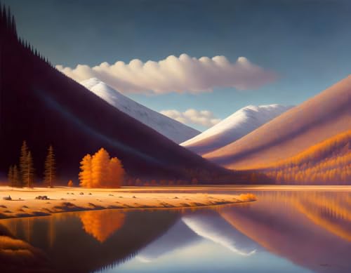 Toile murale Silent Valley Meechi poésie de la nature 50x70cm