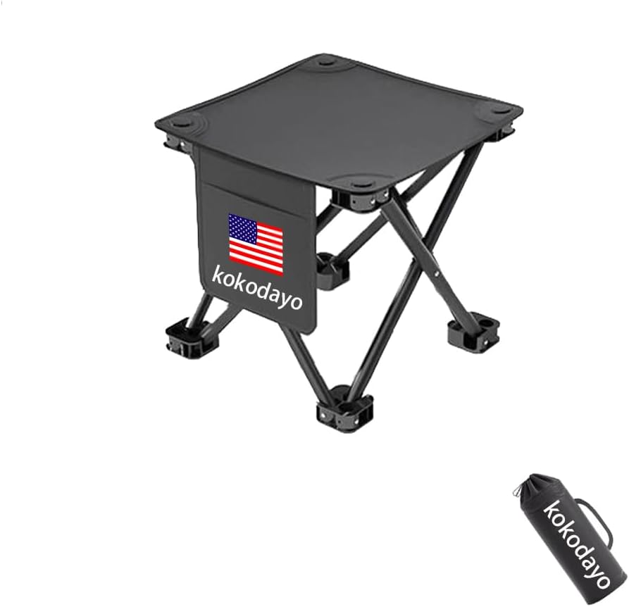 kokodayo Camping Stool, 13 Inch Portable Folding Stool for
