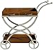 LHQ-HQ Moderna 2 Livello della pianta Stand Pot Rack di stoccaggio di Legno + Metallo Retro Giardino Patio Decorazioni mensola di Esposizione all'aperto (Trolley Forma) Carrello