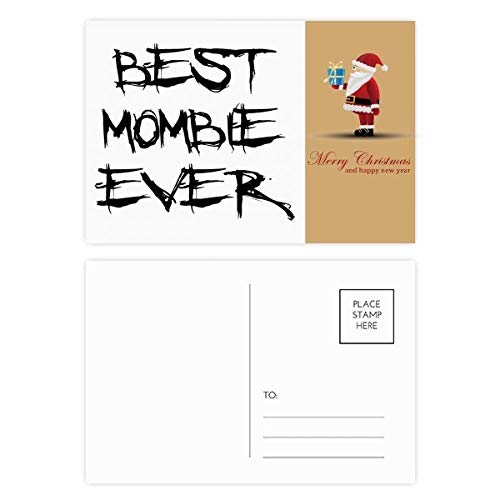 Cartes postales Noël Best Mombie Ever de 20 pièces pour vœux