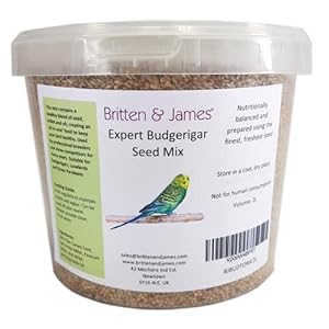 Britten & James Premium Food Mix for Budgies 2L Tub (1.8kg)