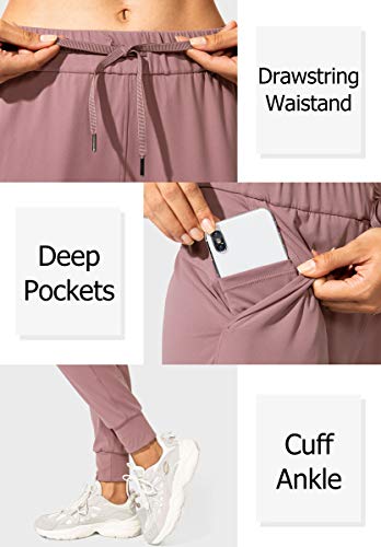 Santiny Women's Joggers Pants Pockets Drawstring Running Sweatpants For Women Lounge Workout Jogging(Mauve Pink_Xxl) #TOP2