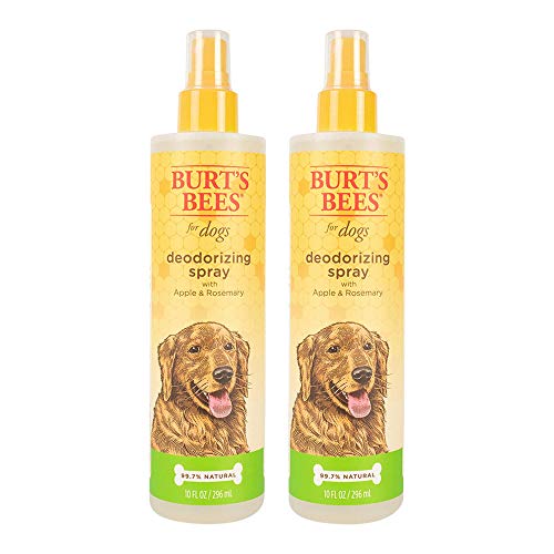 Burt's Bees for Dogs Natural Deodorizing Spray for Dogs | Eliminates Dog Odors for More Smelly Dogs | pH Balanced for Dogs, Free From Sulfates, Colorants, and Parabens - Made in USA - 2 Pack