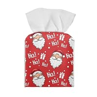 Taschentuchbox-Hülle Mit Schneemann & Lebkuchenmann – Quadratisch, 14x13x13 Cm, PU-Leder, Wasserdicht, Für Bad/Büro/Auto