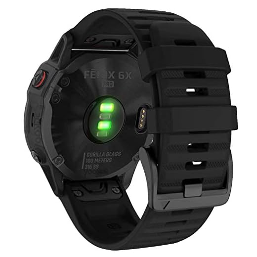 Quick-Fit Silicone Sport Band for Garmin Fenix