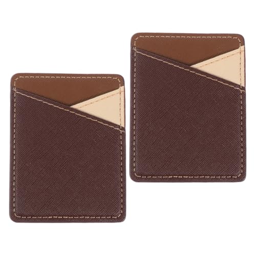 Angoily Pu Leather Phone Case Card Holder Adhesive Cards Pocket Sticky Pocket Lightweight for Phone