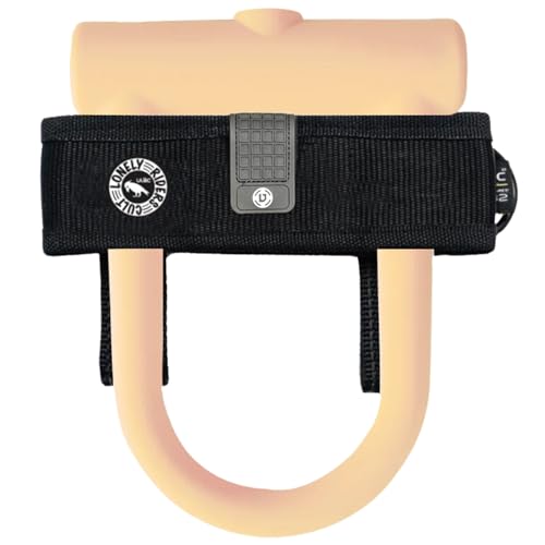 ULAC U Hold Universal U Lock Holder S 125mm Black Bike Lock Mount for U-Lock and D-Lock Adjustable Strap Holder
