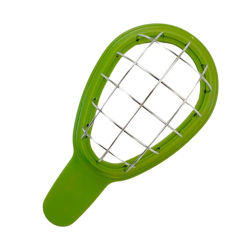 Fackelmann Cortador de Aguacate 16 cm, Apto para Abrir, Extraer el Hueso, Pelar y Cortar en Dados, Acero Inoxidable y Plástico Resistente, Apto para Lavavajillas, Color Verde Aguacate, 1 ud.