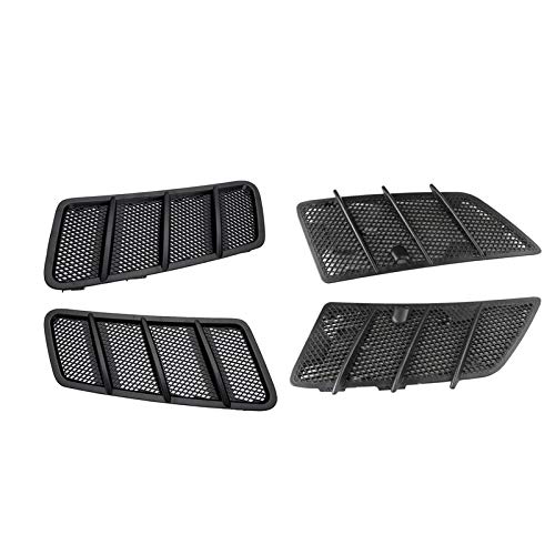SXGKYY Campana Primicias Y Vents 4 Piezas En Frente del Coche De La Rejilla del Capó Fit For Mercedes Benz W166 GL GL350 2012-2015 Y W164 ML/Fit For GL Class 2008-2011 Ventilador de Las persianas Cover