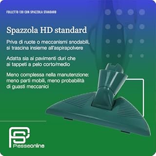 Aspirapolvere Folletto VK131 -REVISIONATA- + 2 Anni Di Sacchetti COMPATIBILI, Spazzola HD Ideale Per Tutti i Pavimenti, Cavo Estraibile 7m, 3 Velocità, Filtro HEPA, Igienizzato e Pronto all’Uso