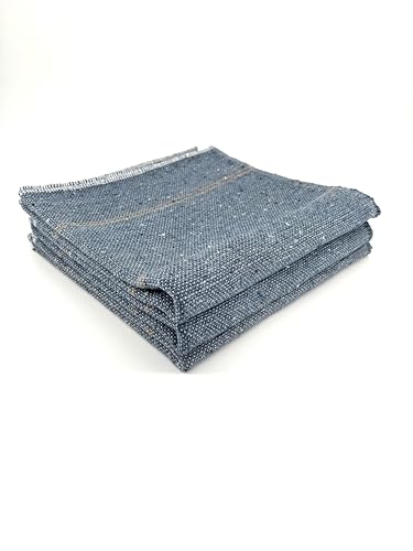 LNT France - Lot de 3 Serpillères L'original Blue G - 50 x 100 cm, Toile de Jean recyclé. Multi usages, Nettoyage de Tous Les sols. Très résistantes. Fabriqué en France.