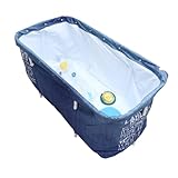 CIYODO 1 Set Bad Voor Volwassenen Praktische Badton Opvouwbaar En Inwekend Bubbelbad Vrijstaand Badje Voor Baby Draagbaar Ligbad Opvouwbaar Ligbad Grote Maat Kind Badkuip Oxford-stof