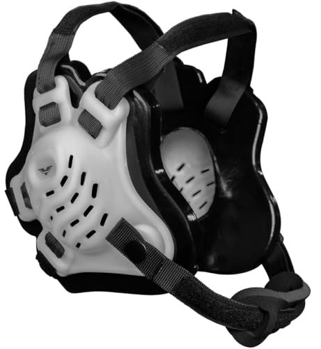 Wrestling Headgear - Ear Guard - Ultra Soft Ear and Head Guard - The ONE (Clear/Black/Black, Adult)