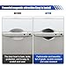 4PCS Car Door Handle Scratch Protector, Carbon Fiber Doors Handles Paint Cover Protective Film, Magnetic Door Handle Cup Protector, Universal Doors Bowl Traceless Sticker for Most Cars (Large)
