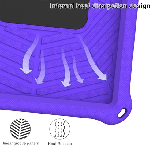 Coque Huawei MediaPad T5 10.1 incassable violette pour sécuriser la tablette enfant