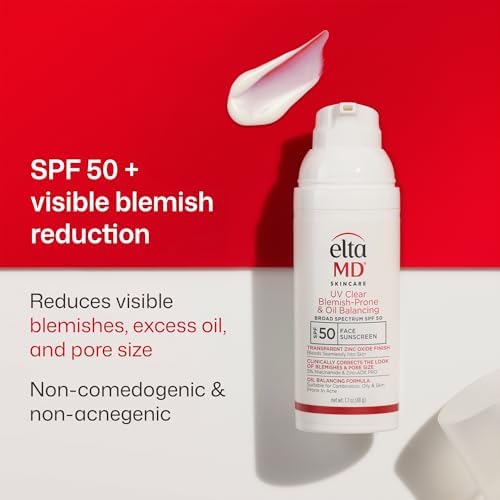 EltaMD UV Clear Blemish-Prone and Oil Balancing, Untinted, SPF 50, 0.5 oz - 2
