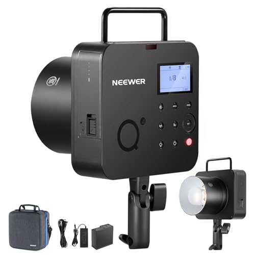 Image of NEEWER Q4 400Ws 2.4G TTL Outdoor Studio Flash (New Look), Compatible with Godox, 1 /8000s HSS /2800mAh Battery /30W Modeling Lamp /400 Full Power Flash Strobe Light Photography Bowens Mount Monolight