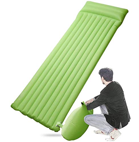 ESEYE Esterilla Acampada Hinchable Ultra Ligera, Portátil Impermeable Colchoneta Camping Durable Cómodo Dormir Pad con Almohada, Esterillas Inflables para Viajes, Mochilero, Senderismo Playa