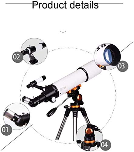 Teleskop, teleskop podróżny, astronomiczny teleskop refraktorowy dla początkujących dzieci, teleskop dla dorosłych, teleskop z torbą do noszenia, do użytku wewnątrz/na zewnątrz