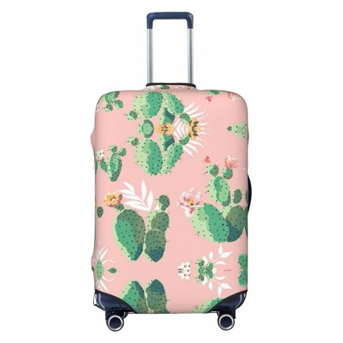 Tropical Cactus Print Luggage Suitcase Cover Protector Luggage Washable Covers With Concealed Zipper