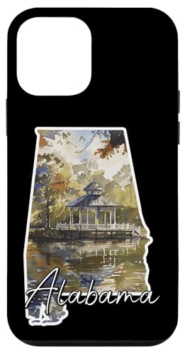Alabama Watercolor Gazebo Nature Scene Southern Pride Case for iPhone