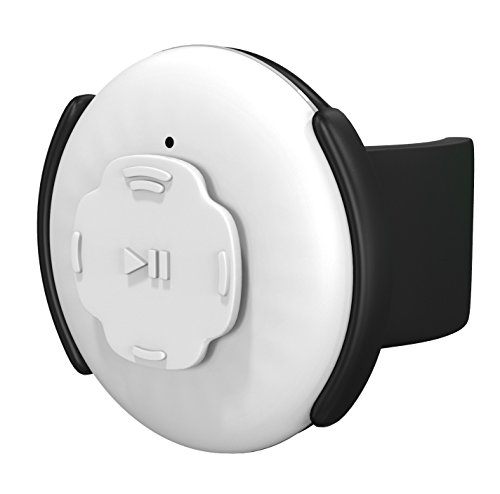 KamO Media Clip-On Selfie Remote Multimedia Bluetooth Button Music Controller - Pause/Play Change Track Volume and Camera Shutter Control Compatible with iPhone and Android Devices