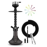 K2 Slik - Complete Hookah Set with Everything | HMD| shisha bowl | Hookah Hose| Hookah Tong | Mouth tips | Hookah Accesories are all Included