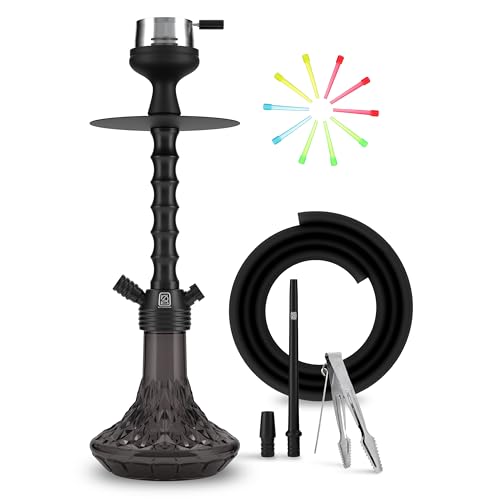 K2 Slik - Complete Hookah Set with Everything | HMD| shisha bowl | Hookah Hose| Hookah Tong | Mouth tips | Hookah Accesories are all Included