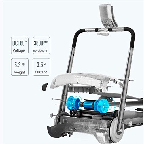 Fitness Multifunctional Foldable Home Treadmill Folding Treadmill Fitness Machine Gym Home Electric Motorized Power Walking Treadmill for Home and Of - Afbeelding 8