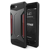 iPhone 7 PLUS Case, X-Doria Defense Gear Series, Protective Case w/Drop Shield, Military Grade Drop Tested Case, [Space Gray]