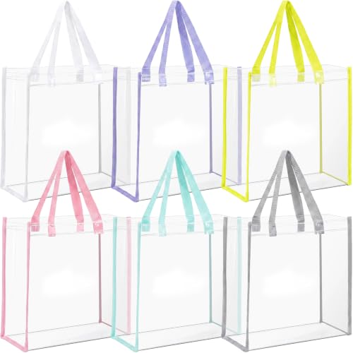 Bolsas transparentes impermeables de plástico resistente con asas reforzadas Weewooday