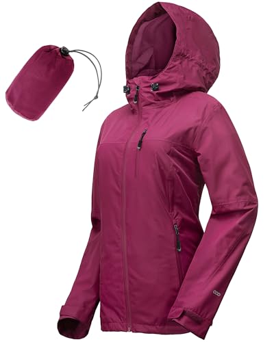 Image of 33,000ft Packable Rain Jacket for Women Waterproof Raincoats with Hood