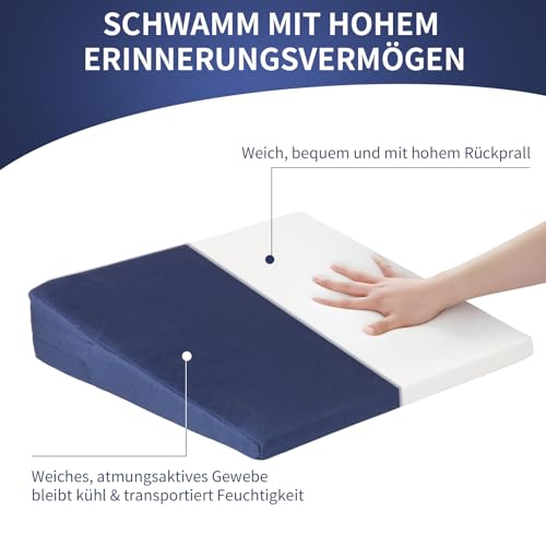 Vmiorzq Auto Sitzkissen Mit Reißverschluss - Keilkissen Für Mehr Komfort Beim Fahren