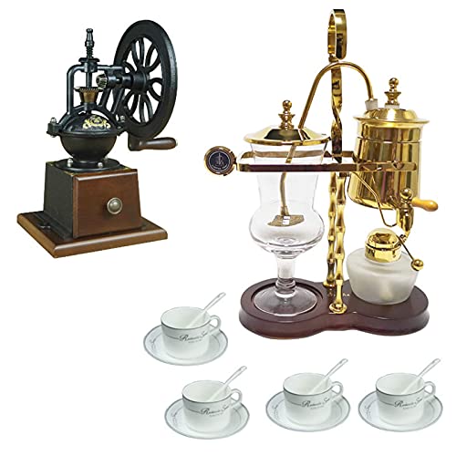 FACAZ Vakuum-Kaffeemaschine Siphon-Kaffeemaschine-Set Royal Belgian Coffee Maker Gift,A