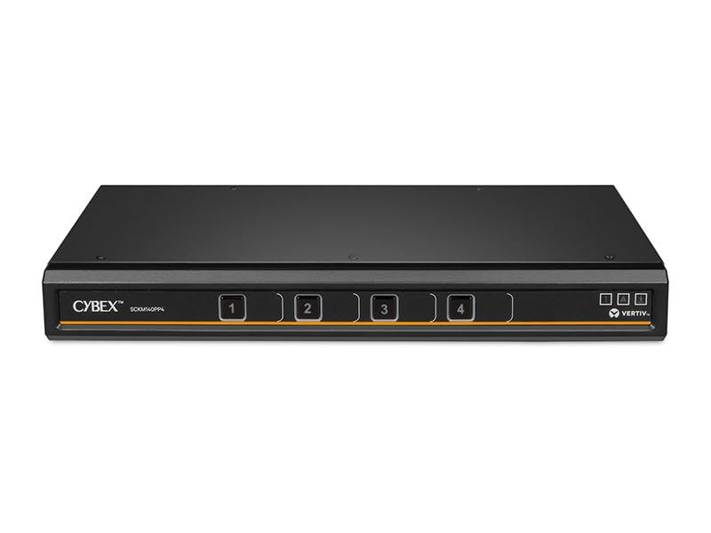 Image of Vertiv Cybex SCKM140PP4-400 Secure Desktop KVM Switch 4-Port DPP NIAP TAA