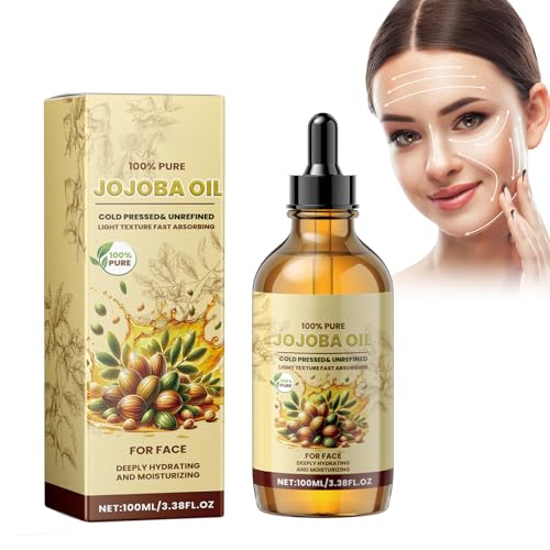 Aceite Facial Natural, Aceite De Jojoba Ecológico, Aceite De Jojoba Para El Facial, Deja La Piel Joven Y Luminosa, Aceite Facial Reafirmante, Protege La Piel Seca Y Deshidratada, 100 Ml