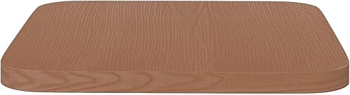 Miniatura 6 de Flash Furniture Perry - Juego de 4 asientos de madera de poliresina, poliestireno teca, bordes redondeados para mayor comodidad, para sillas y