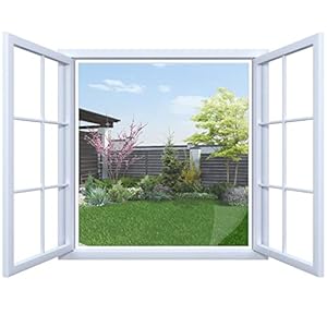 Moustiquaire pour fenêtre – Montage facile – Protection contre les insectes – Sans perçage ni découpe – Moustiquaire avec bande Velcro solide et coupe-bordure incluse.