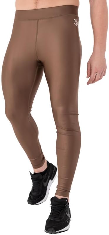 Kapow Meggings Leggings de compresión Supreme Range Deluxe con bolsillos para hombre (Júpiter, S), júpiter