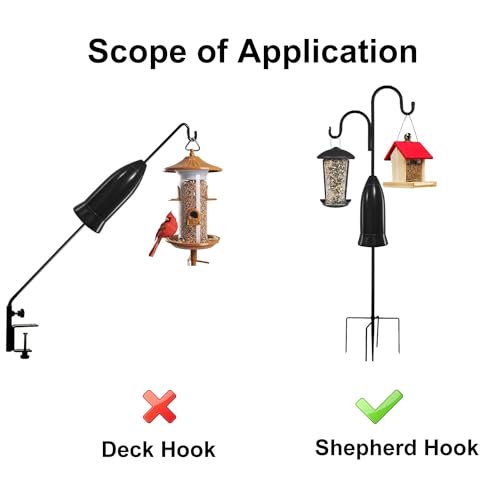 Image of Squirrel Baffle for Bird Feeder Pole,Installation Without Removing the Pole,Wrap Around Poles Protect Bird Feeder,Suitable for Shepherd Hooks