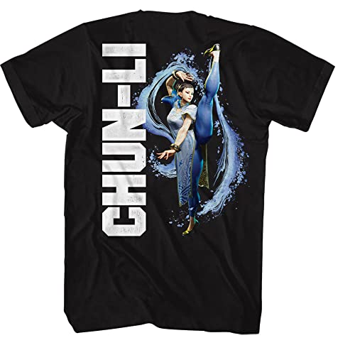 Amazon.com: Street Fighter Gaming Chun-Li Front & Back Print Mens