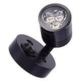 Sosoport 4000k Plafoniera Nero in LED Alluminio 3w 12v per Camper