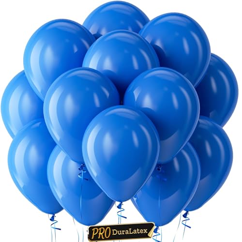 Image of Bezente Pro Duralatex Royal Blue Extra-Thick Balloons 100 Pack 12 inch