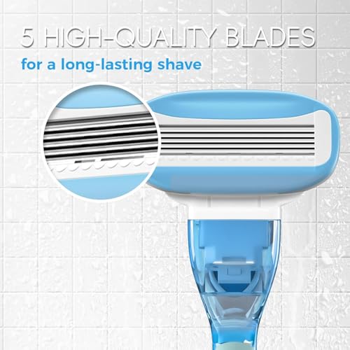 HEYAXA Razors for Women with 4 Razor Refills and 1 Non-Slip Handle, Womens Razors for Shav - image 6