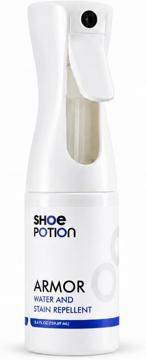 Shoe Protector Spray, Waterproof and Stain Repellent Spray for Sneakers, Whites, Rubber, Suede, Leather, Nubuck, Canvas (ARMOR)