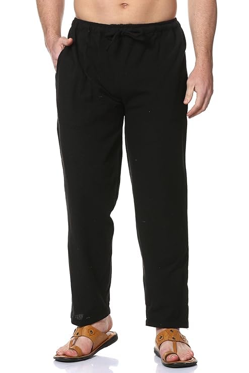 A 2 Z Collection House One Size Men's Eco-Friendly Cotton Pyjama| Comfortable Sleep Wear Casual Trouser Beach Wear Travel Pyjama Pant| Fits Waist Size 28 to 36 Inches-picture-19