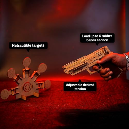 Image of DIY Blaster Gun Toy & Dynamic Target | Build & Play with a Working Blaster Gun | STEM Educational Toy for Kids Age 8, 9, 10, 11+ Years | Science & Learning