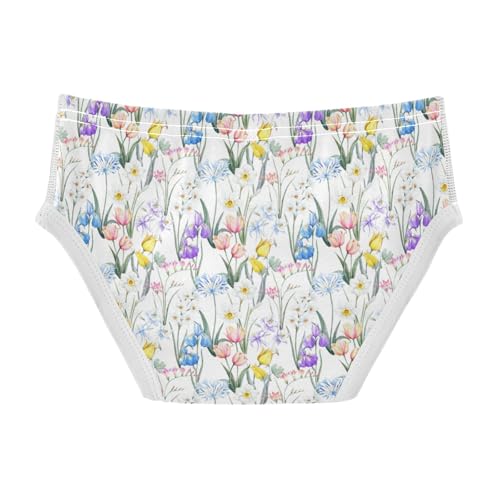 Boys' Exclusive Briefs Toddler Underwear 95% Combed Cotton Boxerbriefs 2T Wildflower Pattern 42